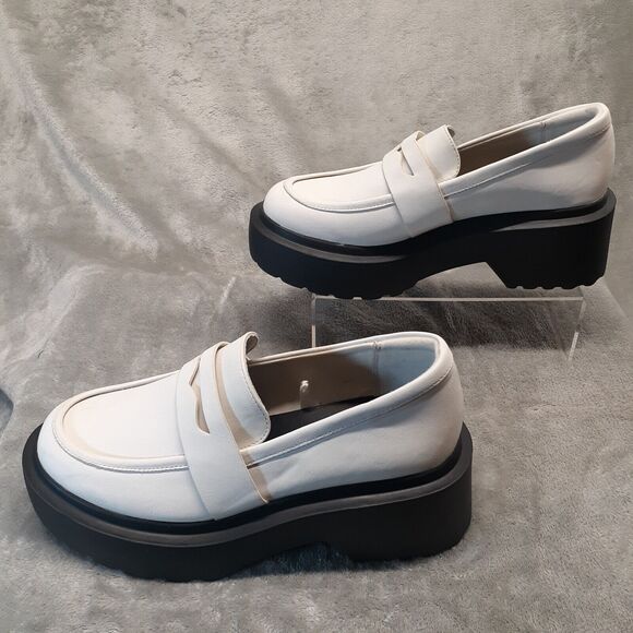 Wild Fable Y2K Women Lacey Loafer White Size 7.5 Slip-On Memory Foam Insole NWOT - Picture 4 of 9